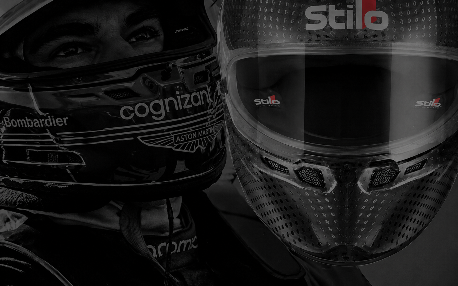 Racing helmets including a Stilo helmet