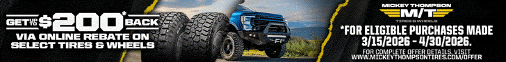 Mickey Thompson Off-Road Tire Spring Rebate – Up to $200 Back (Ends 4/30/26)