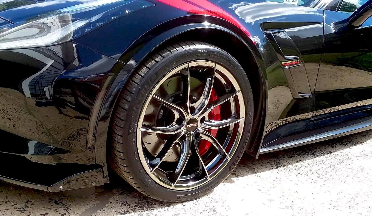 Forgeline F01 Black Ice Wheel C7 C6 Z06 20x12 +50 5x120.65BC