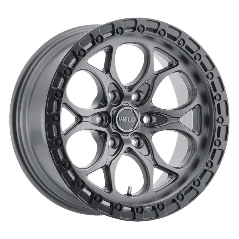 90s clone wheel dead stock 52㎜ WELD Ledge 6 Satin Gunmetal Wheel | 18x9 | Ram TRX | 6x139.7 BC