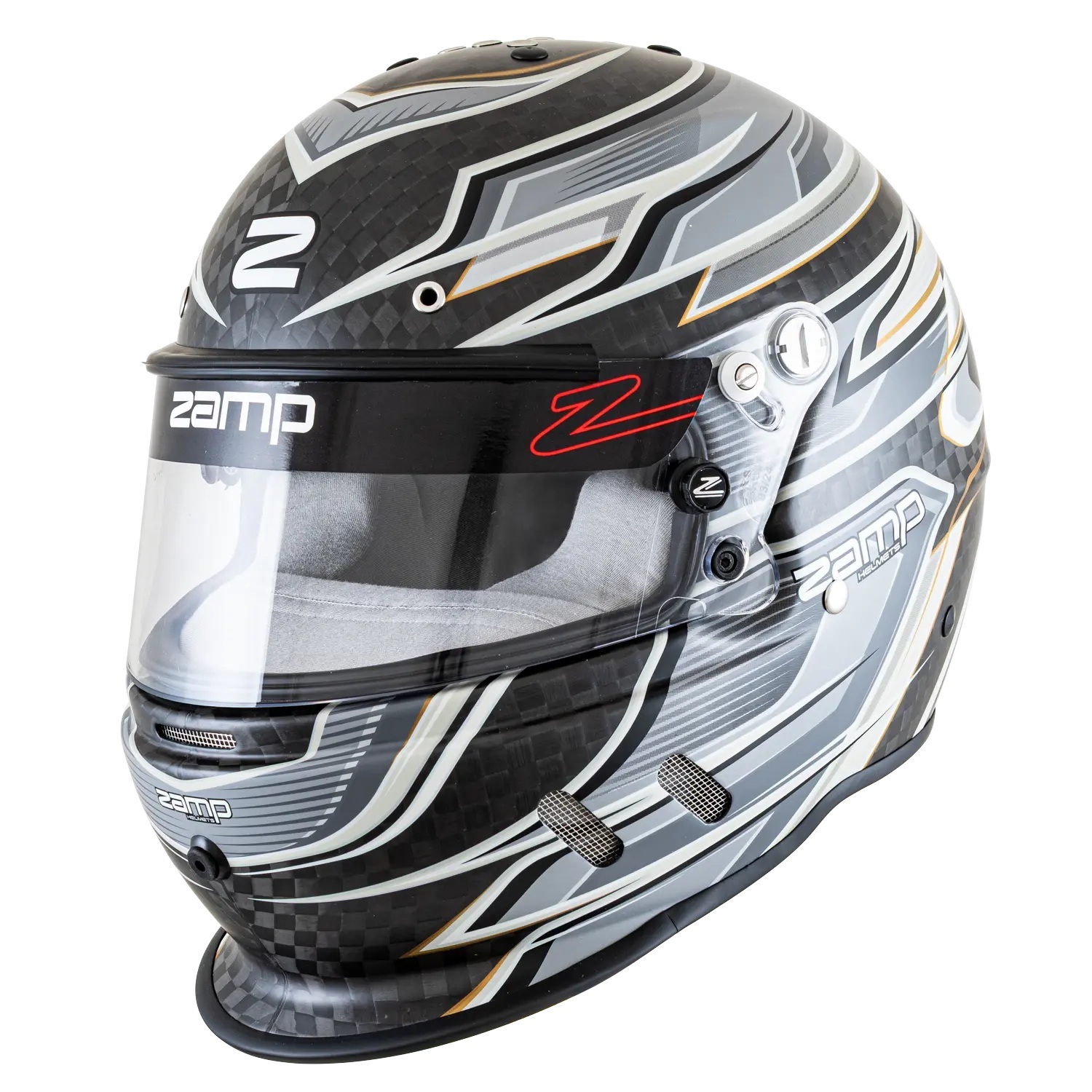 ZAMP RZ-67D Full Face Helmet Carbon Fiber with Fluorescent Finish