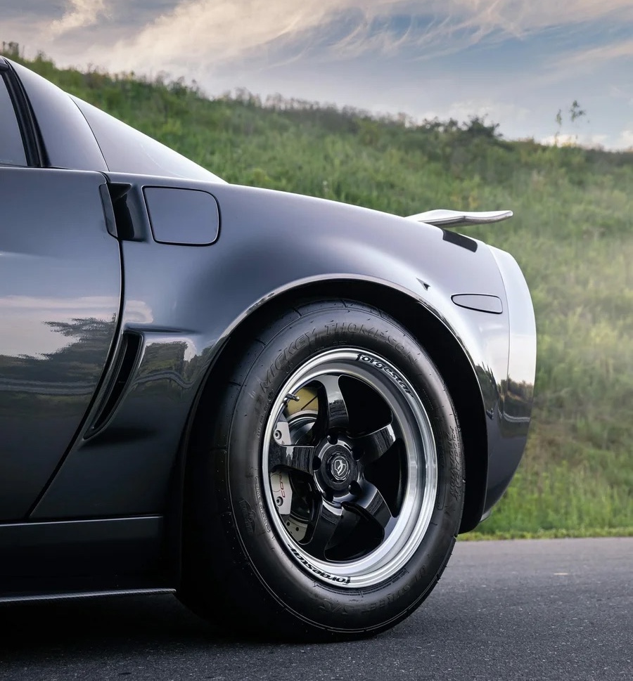 Forgestar D5 Black 17x11 +43 5x4.75 C6 Corvette Z06 Drag Wheel