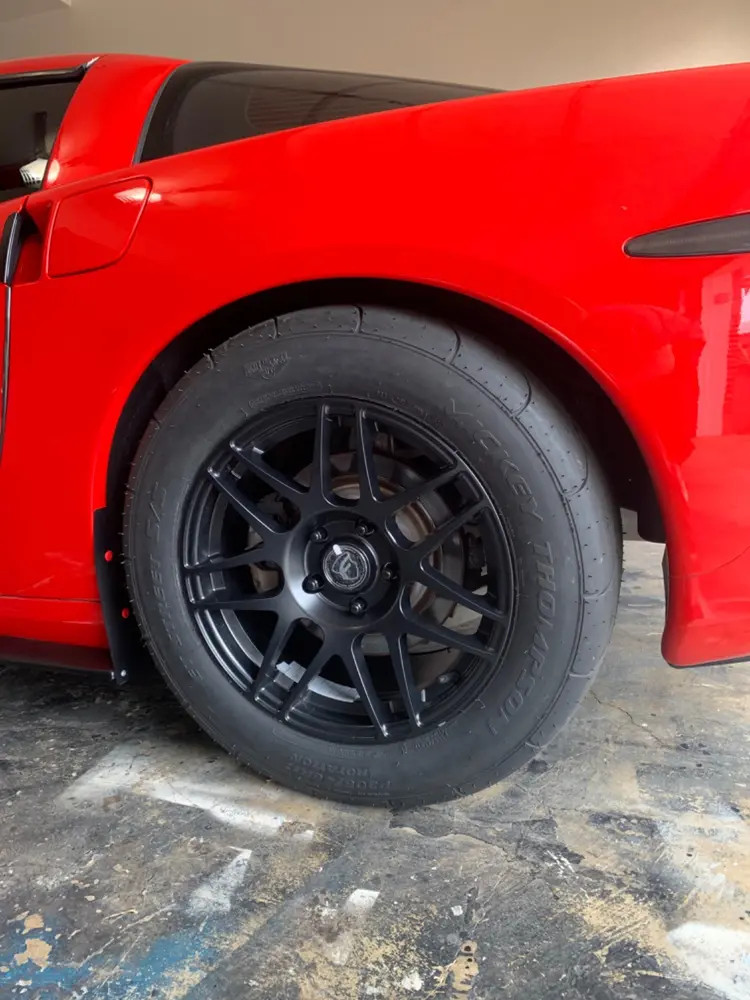 Forgestar F14 Satin Black 17x10.5 +65 5x4.75BC Corvette C5 C6 Base