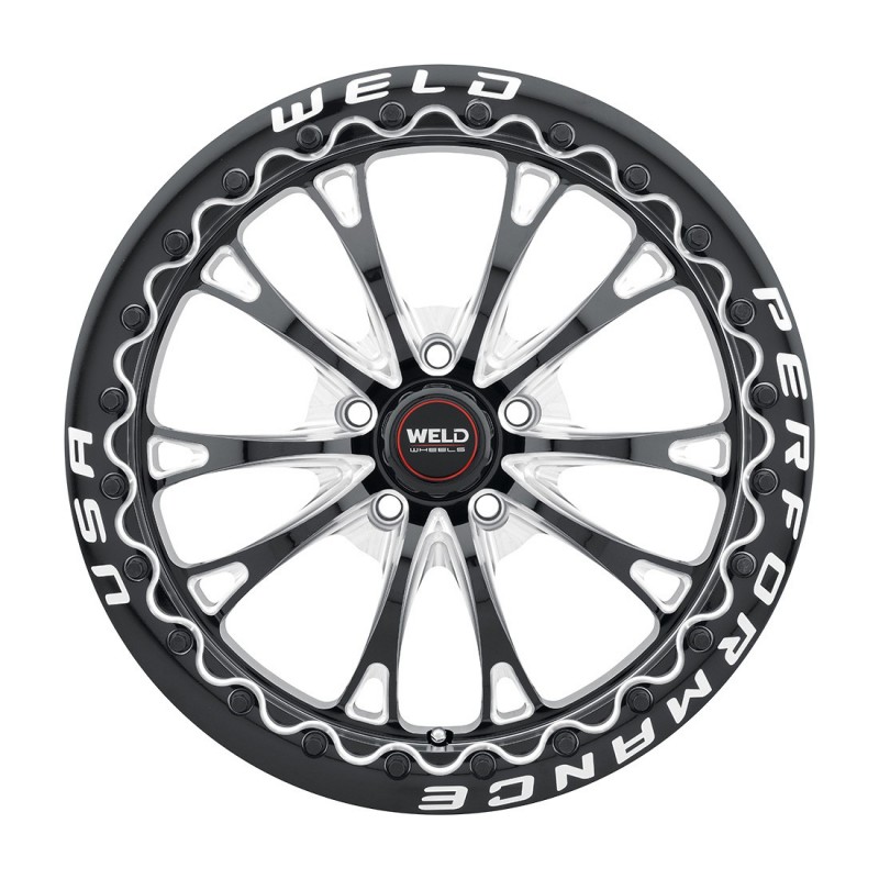 WELD Belmont Beadlock Drag Z06 C6 Grand Sport Black Wheel 17x11