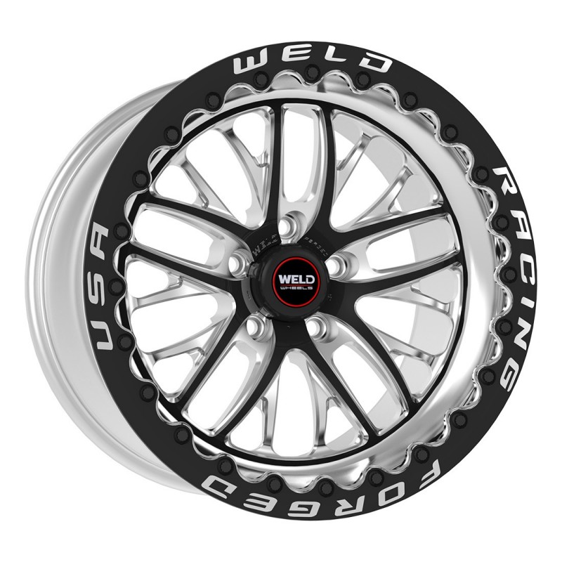 Weld Racing RT-S S82 Drag Wheel 17X11 Black High Pad 5X4.75 | 7.7