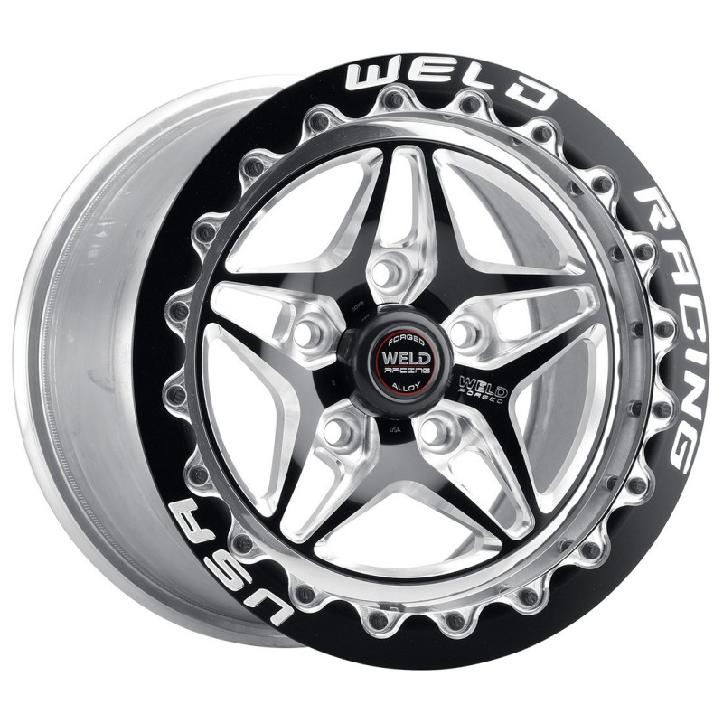 Weld Racing RT-S S81 Drag Wheel 15X10 5X5 | 5.5 Backspace Black