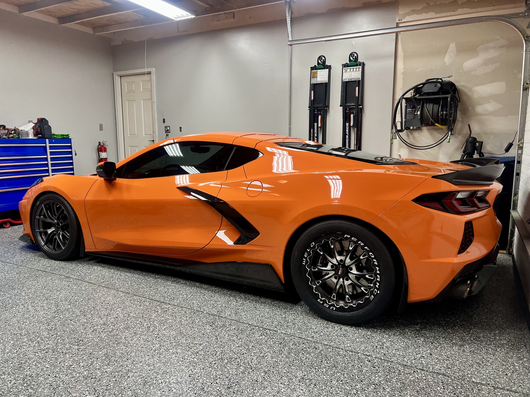Owner Spotlight: Antonino's Lowered 2022 Corvette C8 Z51 on WELD Belmont Beadlock Drag Wheels