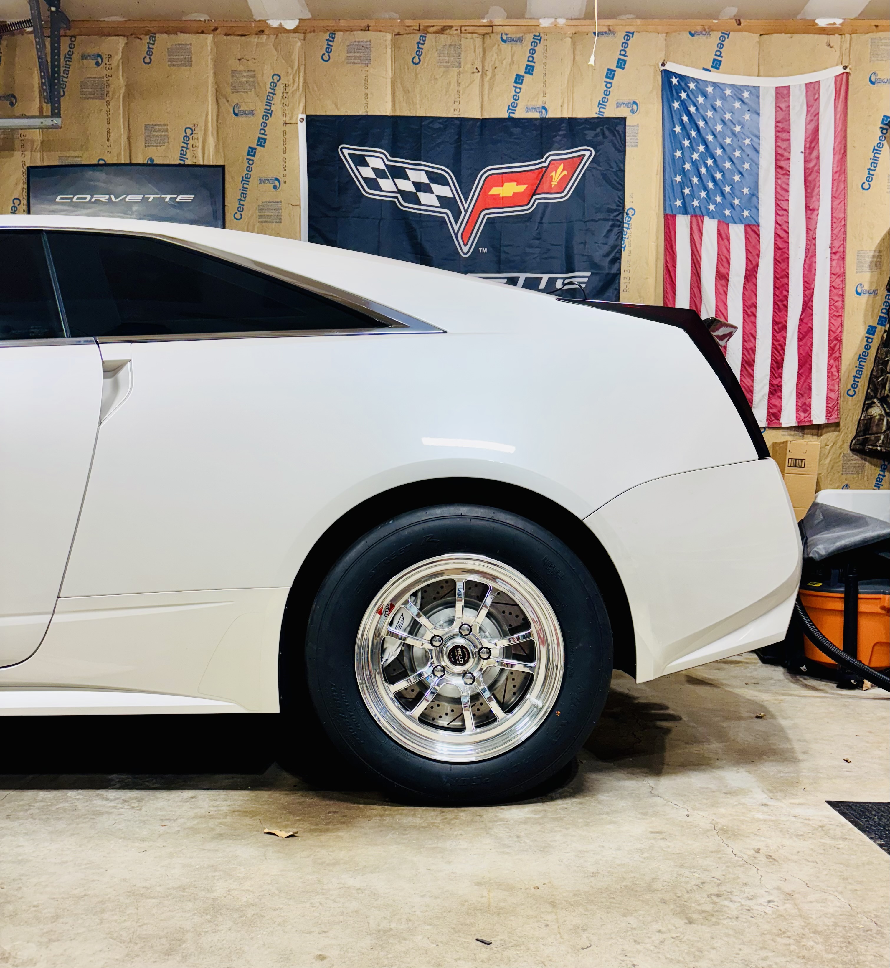 Owner Spotlight: Cadillac CTS-V Coupe on WELD S70 Drag Wheels — 18x8 Front & 17x10 Rear Proven Track Setup.