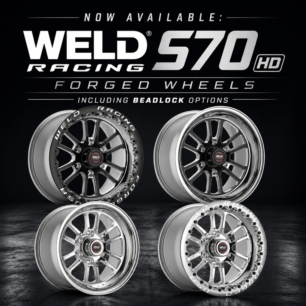WELD Racing S70 HD Forged Wheels & Beadlocks | F-150, Raptor, TRX ...