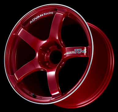 Advan TC4 18x9.5 +38 5x120 Racing Candy Red Racing Wheel