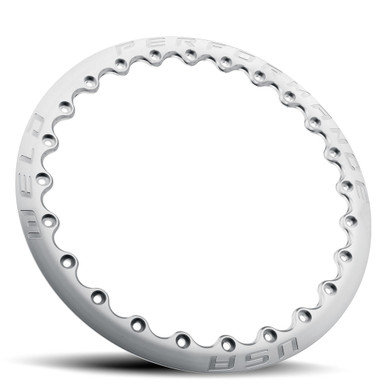 WELD RF Gloss Machined Scalloped Beadlock Ring for 17