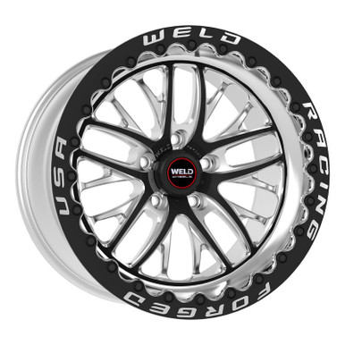 Weld Racing RT-S S82 Drag Wheel 17X11 Black High Pad 5X4.75 | 7.7
