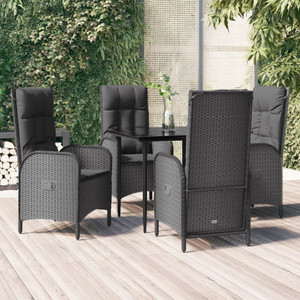 Patio Dining Set Black A949-3185168