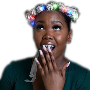 Light Up Multicolor Princess Rosebud Flower Crown A706-LUPRBCC-MULT