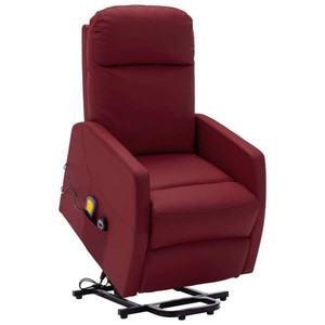 Stand Up Massage Chair Wine Red A949-321377