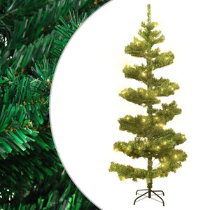 Swirl Christmas Tree Green PVC, Steel 71 in Swirl Christmas Tree A949-344651