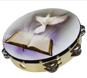 Zebra Sound 10" Dove and Bible Tambourine M119-ATMDOV10