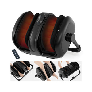 Foot and Calf Massager Heat 360 Adjustable Stand with Multiple Functions for Full Foot - Color: Bla D681-AreaJS10033US-DK