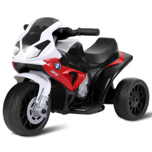 6V Kids 3 Wheels Riding BMW Licensed Electric Motorcycle-Red - Color: Red D681-TY327662RE