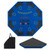 8-Player Foldable Poker Table Top with Carrying Bag-Blue B593-UY10155
