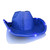 Light Up LED Flashing Cowboy Hat with Blue Sequins A706-3996200