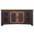 60" Black Solid Wood Cabinet Enclosed Storage Distressed TV Stand N270-528709