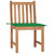 Garden Chair Set of 2 Warm Teak Solid Teak Wood Extra Heavy A949-3062921