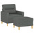 Sofa Chair With Footstool Dark grey A949-3201066