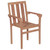 Stackable Patio Chairs with Cushions 6 pcs Solid Teak Wood A949-3073432