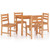 Garden Dining Set Teak Solid teak wood Medium A949-3157178