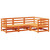 Garden Sofa Set Wax Brown Solid Pine Wood Large Modular A949-3299409