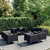 Garden Lounge Set Dark Grey A949-3099808