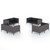 Garden Lounge Set Dark Grey A949-3099808