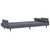  Sofa Bed Dark Grey Velvet, plywood, metal Large A949-351858