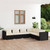 Garden Lounge Set Black, Cream A949-3101711