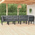 Garden Lounge Set Black and Dark Gray A949-3187755
