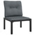 Garden Lounge Set Black and Dark Gray A949-3187755