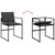 Garden Dining Set Black Tempered Glass Large Foldable A949-3295080