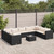 Patio Lounge Set Black, Cream White A949-3308272