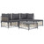 Garden Lounge Set Anthracite A949-3186741