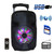 beFree Sound 8 Inch 400 Watts Bluetooth Portable Party Speaker with USB, SD Input and Reactive Ligh D970-BFS-3000