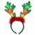 LED Jingle Bells Reindeer Antlers Light Up Headband A706-296020