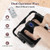 Foot and Calf Massager with Heat Shiatsu Deep Kneading Rolling Smart Electric Leg Massager-Black B593-JS10035US