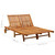 2-Person Patio Sun Lounger with Cushions Solid Wood Acacia A949-3061378