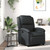 Recliner Chair Black Real Leather Standard Footrest A949-3205468