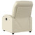 Massage Recliner Chair Cream Faux leather, Metal, Plywood Medium A949-3206053