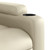 Massage Recliner Chair Cream Faux leather, Metal, Plywood Medium A949-3206053
