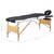 Foldable Massage Table 3 Zones Wood Black and White A949-110212