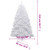 Artificial Hinged Christmas Tree White PVC 82.7 in height A949-356775