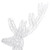 Christmas Reindeer Set of 3 Cold White Acrylic XXL A949-3154358